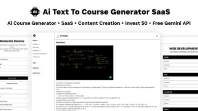 Ai Course Generator - Text To Course SaaS Ai Video & Image Content Payment Earn Gemini React Admin